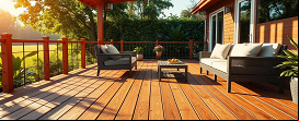 Deck de madeira pra deixar sua